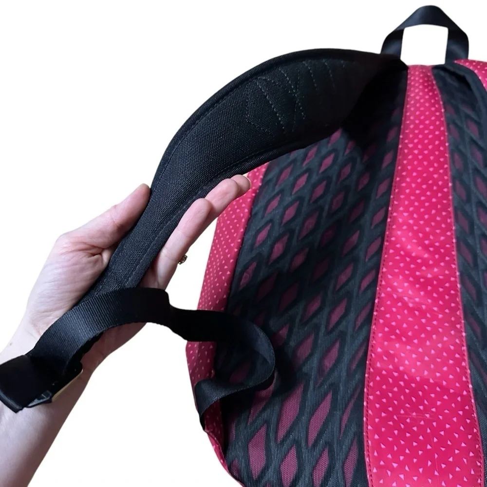 Nike Girl's Auralux Printed Noble Red/Pink/Black Backpack School Utility Sports
